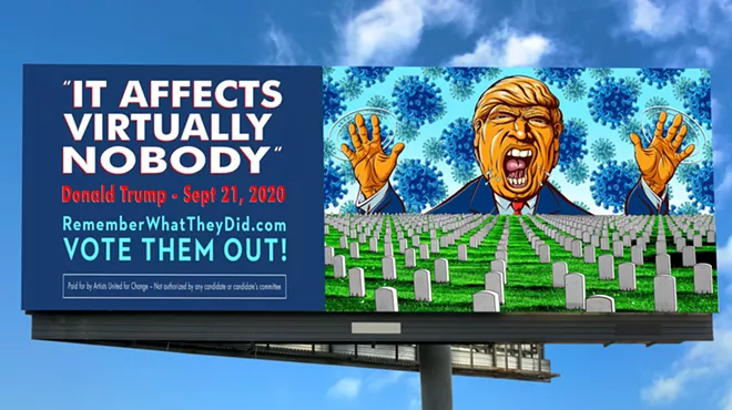 Image: Artists create more anti-Trump billboards, street posters to be erected in Michigan cities