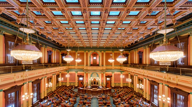 Michigan State House of Representatives chamber in Lansing.