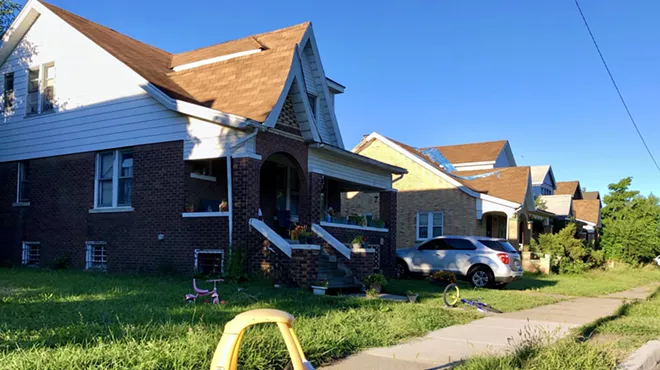 Houses on Detroit's east side.