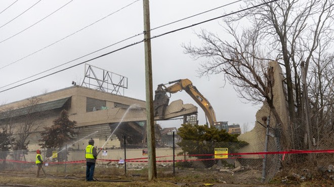 Demolition began on the abandoned La Choy factory on Detroit's west side.