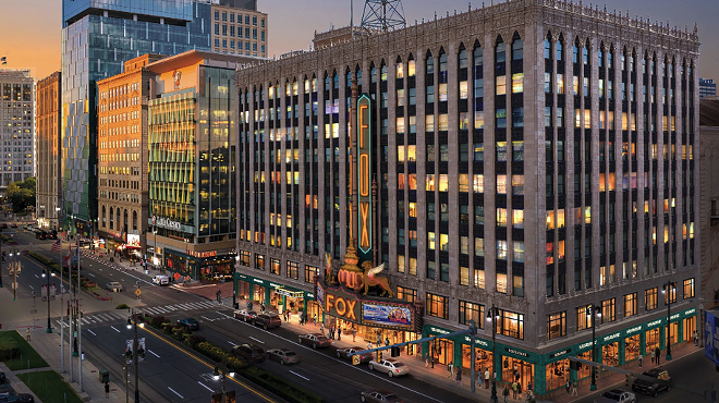 A conceptual rendering of the planned Fox Hotel in the Fox Theatre building on Woodward Avenue in downtown Detroit.