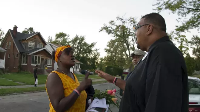 Malik Shabazz, right, built a reputation as a courageous activist who routinely confronted crime and racism.