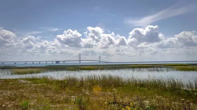 The Straits of Mackinac.