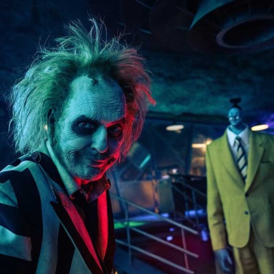 Michael Keaton as the titular character in Beetlejuice Beetlejuice.