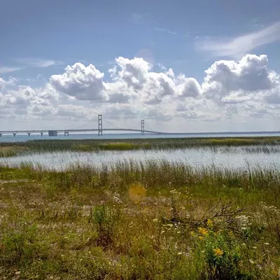 The Straits of Mackinac.