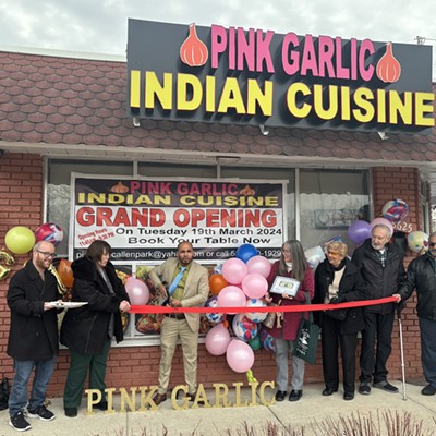 Pink Garlic Indian Cuisine 18625 Ecorse Rd., Allen Park; 947-948-5680;  pink-garlic-indian-cuisine.square.siteOak Park favorite Pink Garlic opened a second location in Allen Park in March, offering both dine-in and carryout. Like the original spot, the new Pink Garlic’s menu features an extensive lineup of Indian and Indo-Chinese staples like chicken biryani, orange chicken, momos, and tandoori chicken. Read more here.
