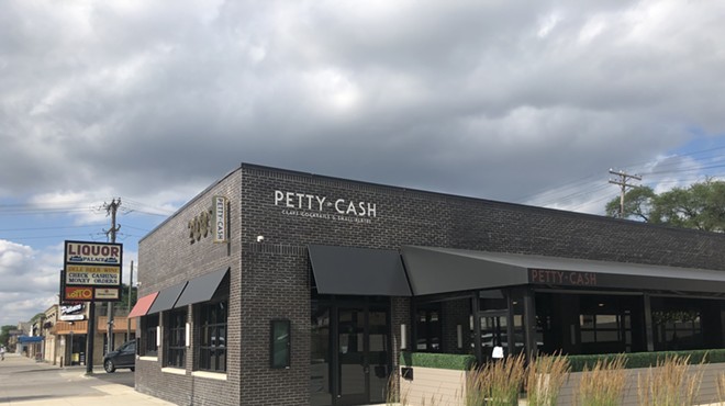 The new restaurant Petty Cash on Detroit's Avenue of Fashion.