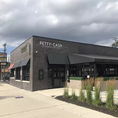 The new restaurant Petty Cash on Detroit's Avenue of Fashion.