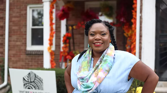 Asia Hamilton, founder of Norwest Gallery of Art and the Womxnhouse Detroit artist residency.