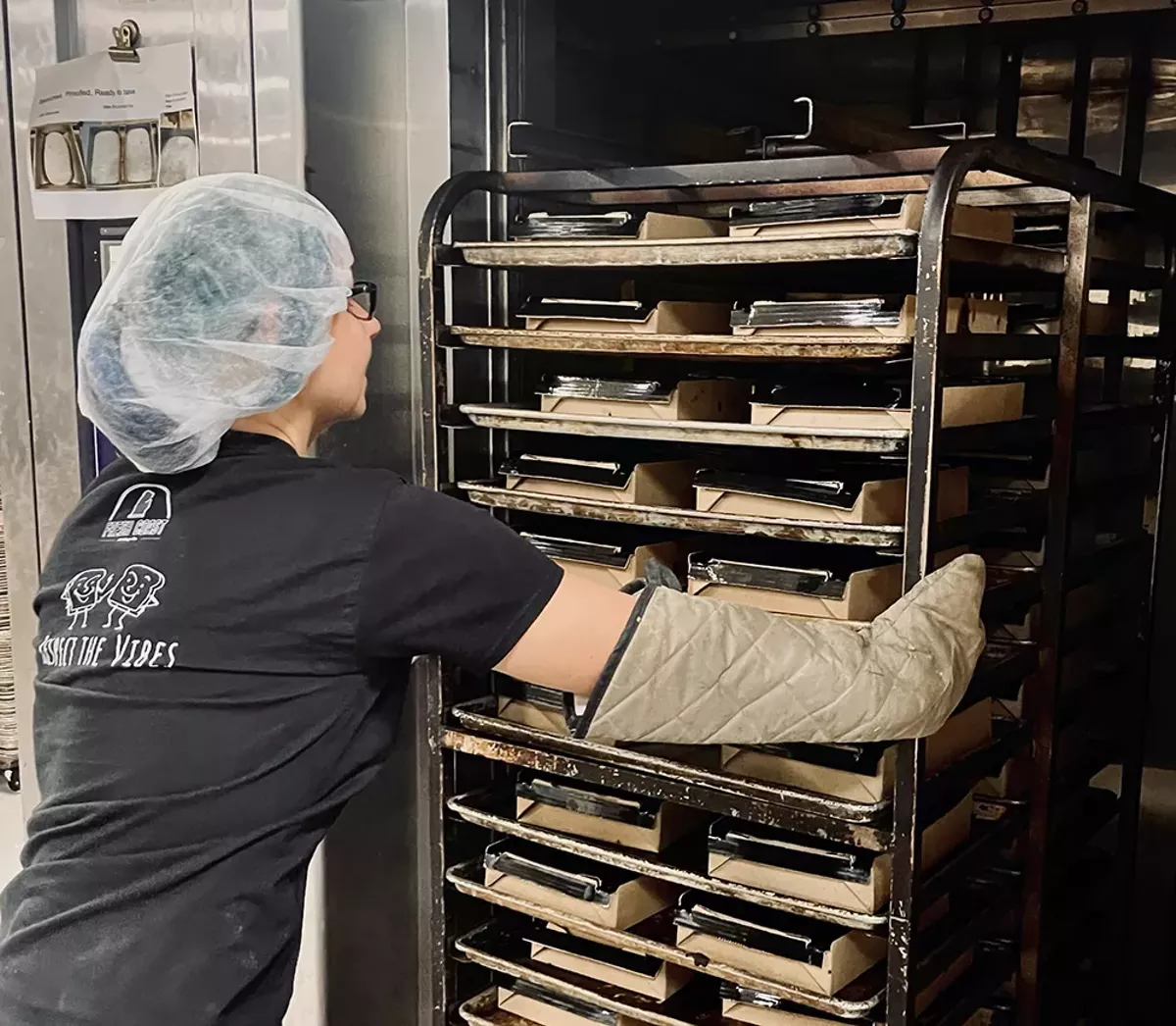 Image: A baker makes Birmingham’s Best Brownie for Olga’s Kitchen.