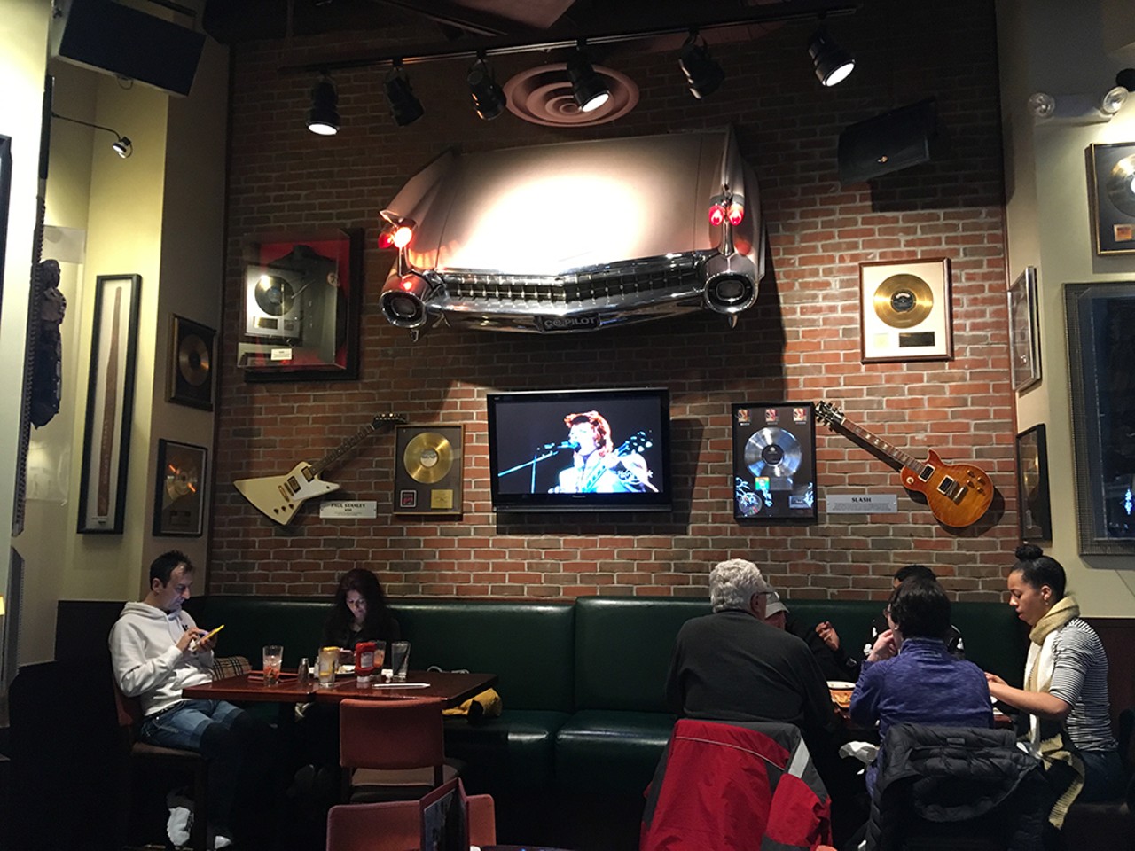 One last look at the memorabilia at Detroit's Hard Rock Cafe before it closes