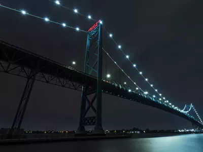 The Ambassador Bridge.