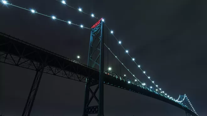 The Ambassador Bridge.