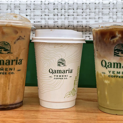 Qamaria Yemeni Coffee Co.25245 Ford Rd., Suite B, Dearborn; qamariacoffee.comQamaria serves a mean pistachio latte and other Yemeni coffee faves like Mufawaar, a medium roast with cardamom and cream. Pair it with a honeycomb bun or rose milk cake.