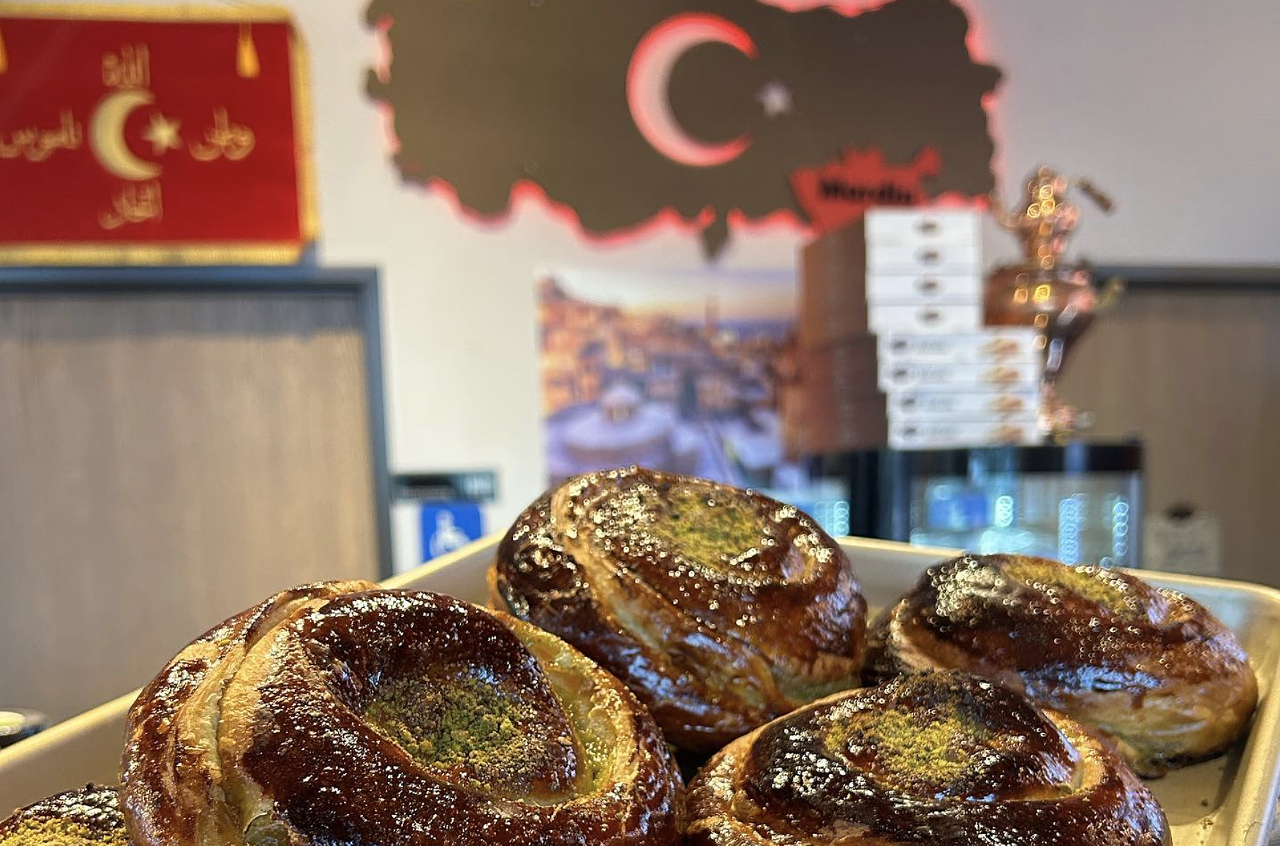 Galata Sweets
1035 Mason St., Suite 102, Dearborn; galatasweetsusa.com
Galata Sweets offer expertly crafted Turkish coffee called kahvesi with flavors like hazelnut and pistachio. For something cool and refreshing, try the ayran made with frothed yogurt and sea salt. Turkish breakfast dishes like manti lamb dumplings, labneh, and assorted baklava are also on the menu.