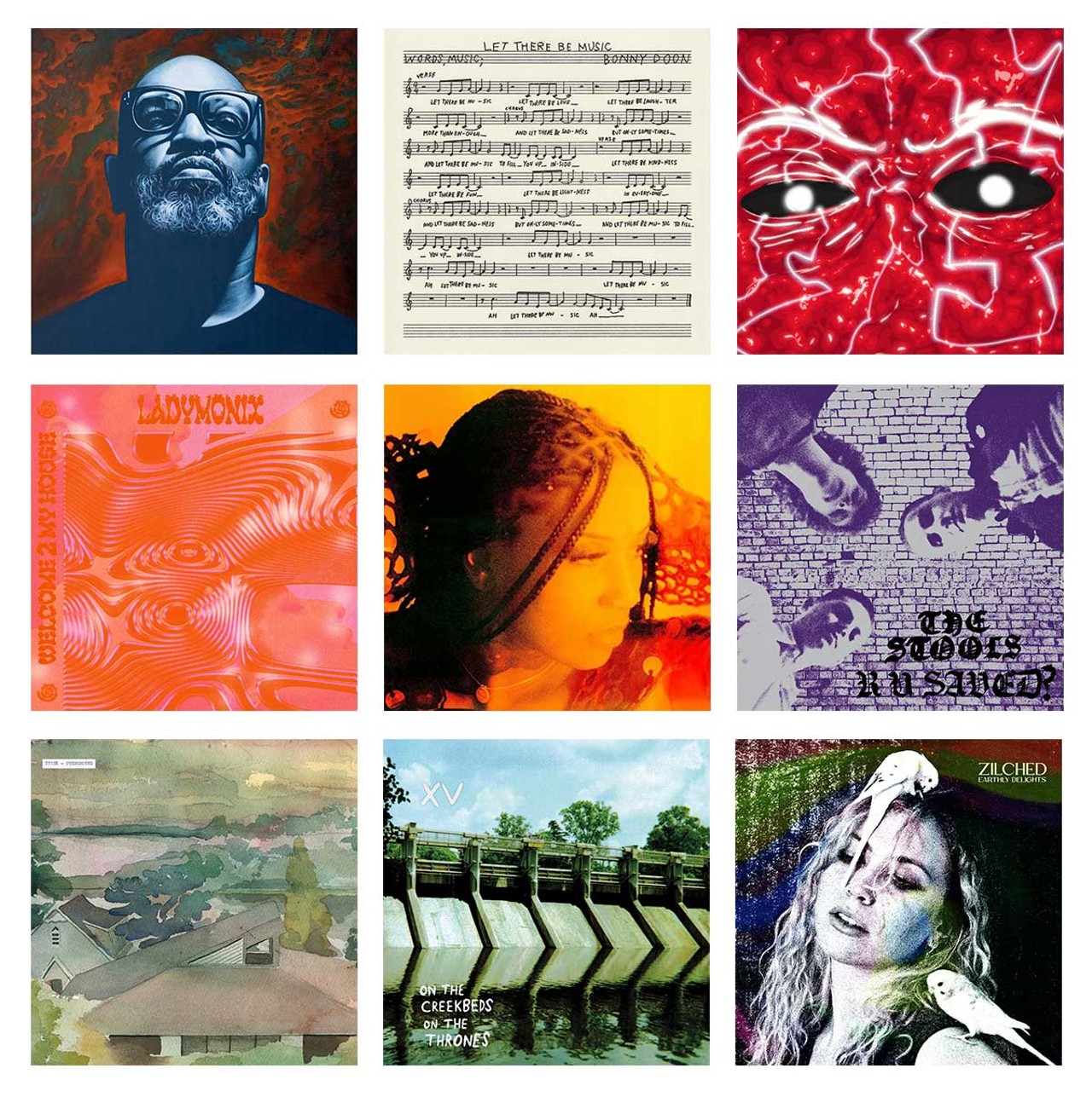 Honorable mentions: Andrés ANDR​É​S V, Bonny Doon Let There Be Music, Gulley Gesicht, Ladymonix Welcome 2 My House EP, Milfie Very Pretty EP, The Stools R U Saved?, Tyvek&nbsp; Overground, XV On the Creekbeds On The Thrones, Zilched Earthly Delights.