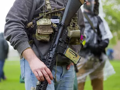 In 2020 armed protesters gathered in Lansing in defiance of Whitmer’s COVID-19 health orders.