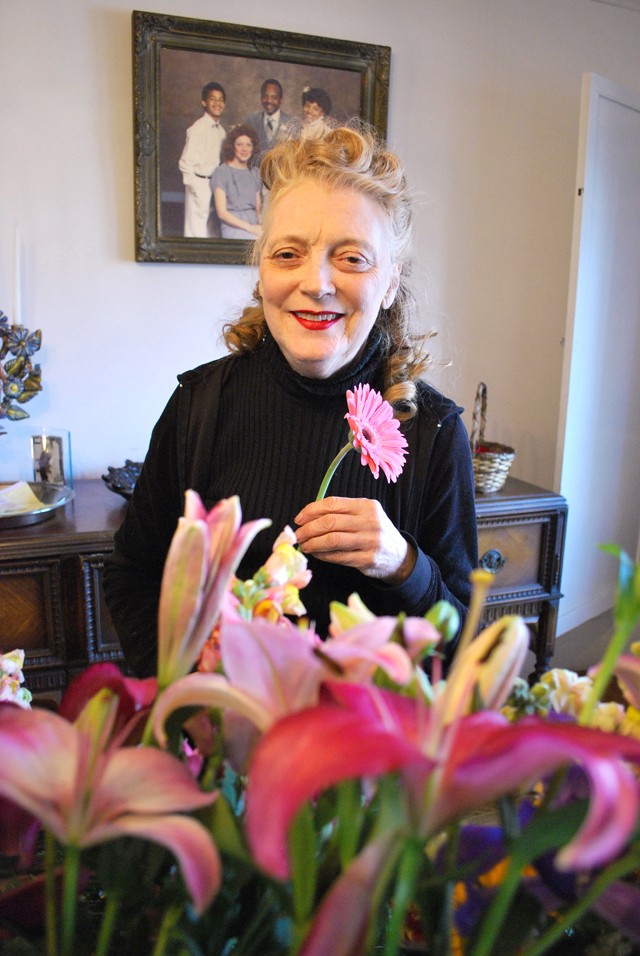 Patricia Duff inside her home flower shop. - Photo: Detroitblogger John