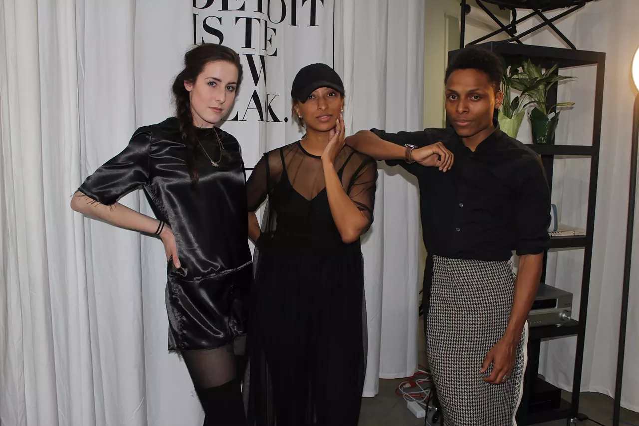 Roslyn Karamoko (middle) and her team.