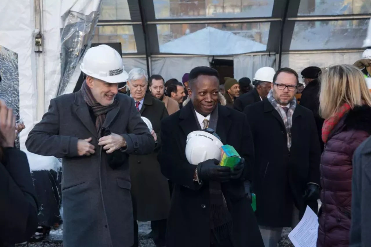 Image: Photos from the Hudson's site skyscraper groundbreaking