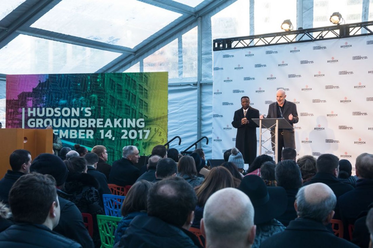Photos from the Hudson's site skyscraper groundbreaking