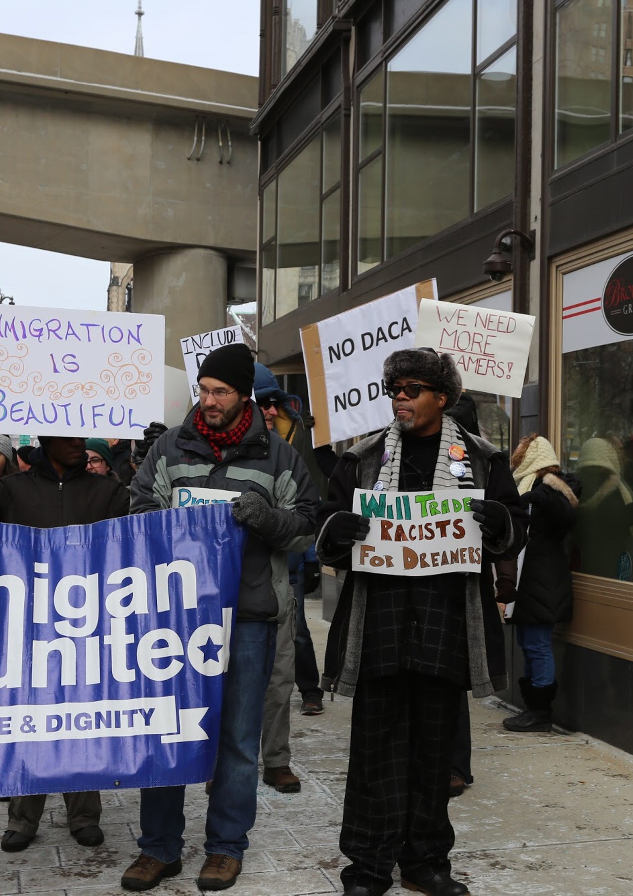Photos from the Michigan United DACA rally in downtown Detroit