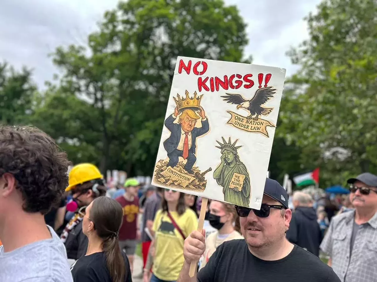 Image: Photos show powerful turnout at Detroit ‘No Kings’ protest against Trump