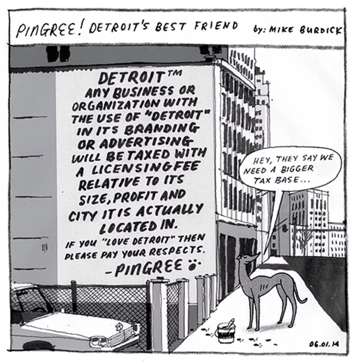Image: 'Pingree' is a little dog with a lot to say about Detroit