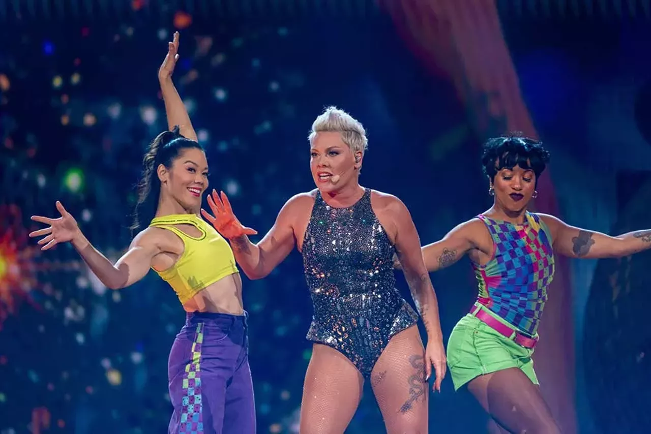 Image: Pink soars in Detroit with two back-to-back shows at Little Caesars Arena