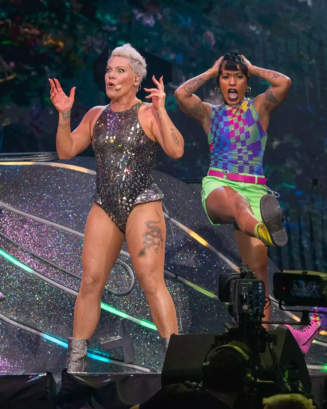 Image: Pink soars in Detroit with two back-to-back shows at Little Caesars Arena