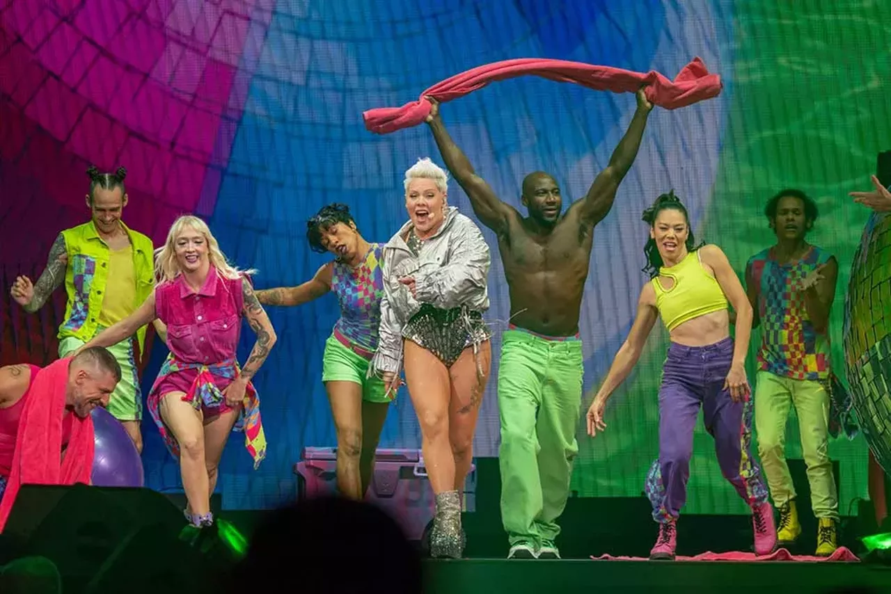 Image: Pink soars in Detroit with two back-to-back shows at Little Caesars Arena