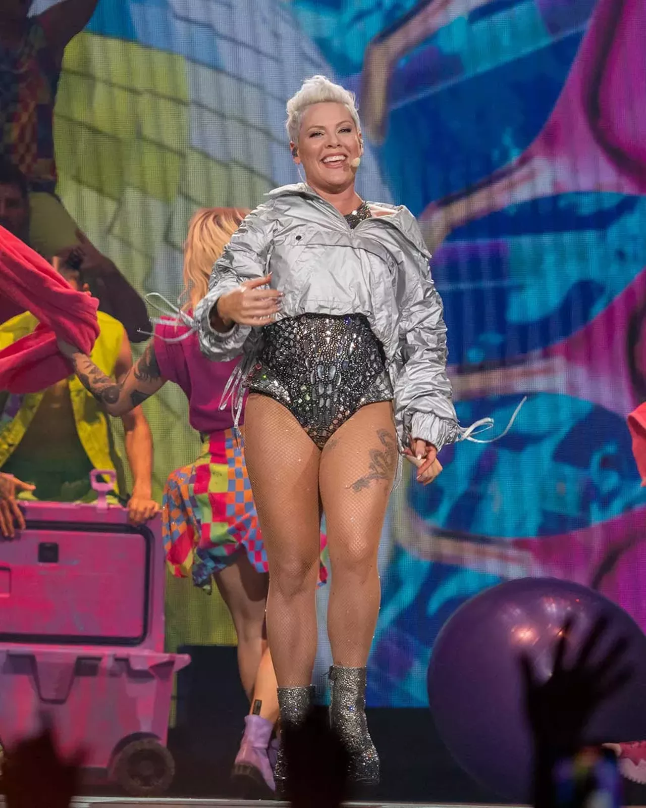 Image: Pink soars in Detroit with two back-to-back shows at Little Caesars Arena