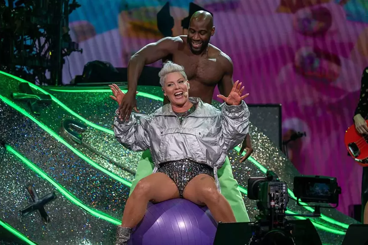 Image: Pink soars in Detroit with two back-to-back shows at Little Caesars Arena