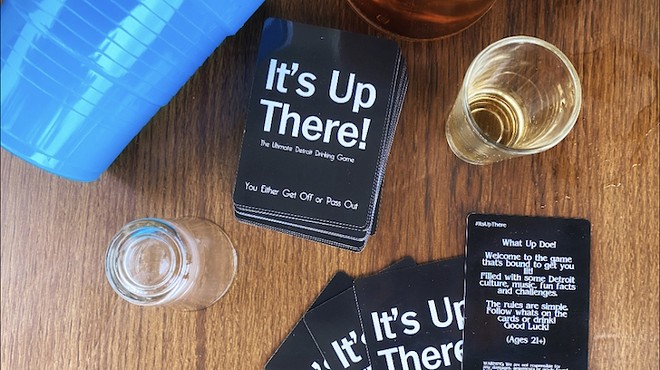 The "It's Up There!" drinking game tests players on all things Detroit culture.
