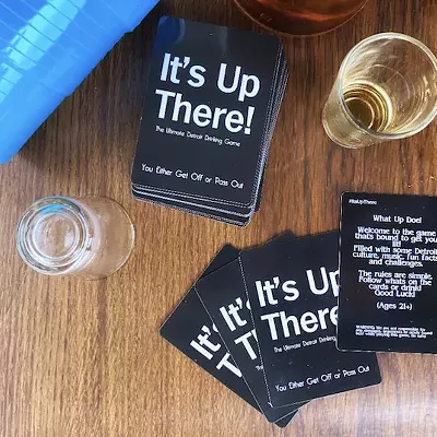 The "It's Up There!" drinking game tests players on all things Detroit culture.