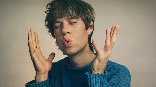 Aaron Maine, aka Porches, performs in Detroit on Thursday.