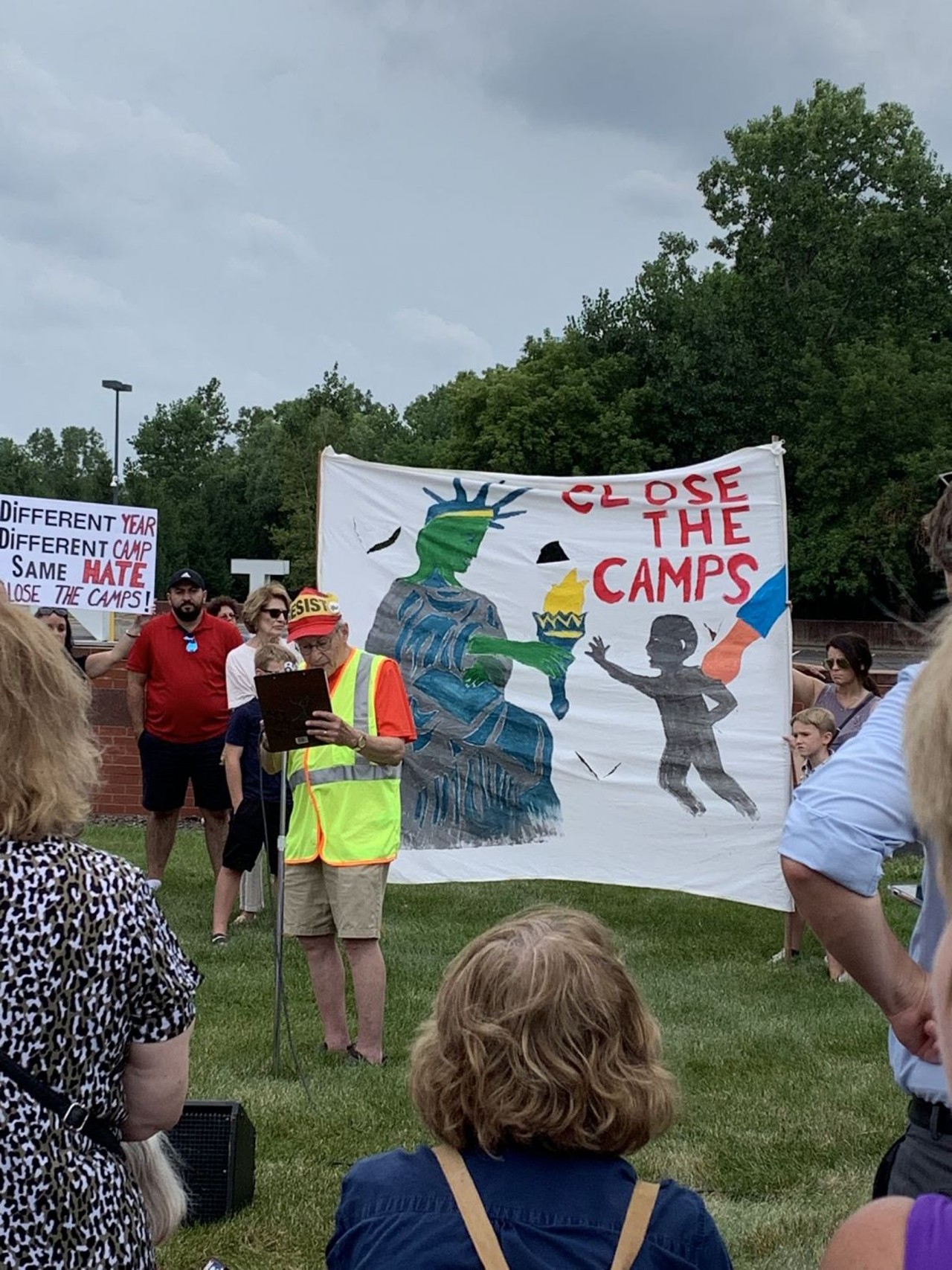 Powerful photos from the Close the Camps rally at the Holocaust Memorial Center in Farmington Hills