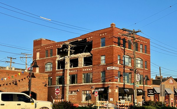 The Del Bene Building in the Eastern Market partially collapsed on Sept. 16.