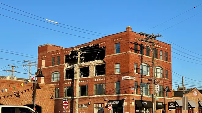 The Del Bene Building in the Eastern Market partially collapsed on Sept. 16.