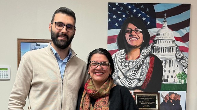Palestinian photojournalist Motaz Azaiza visited Congresswoman Rashida Tlaib.