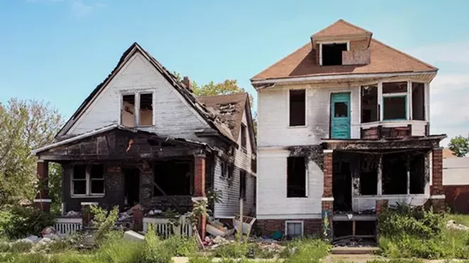 Abandoned buildings in Detroit.