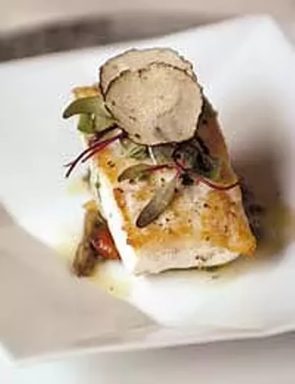 Roasted Atlantic halibut