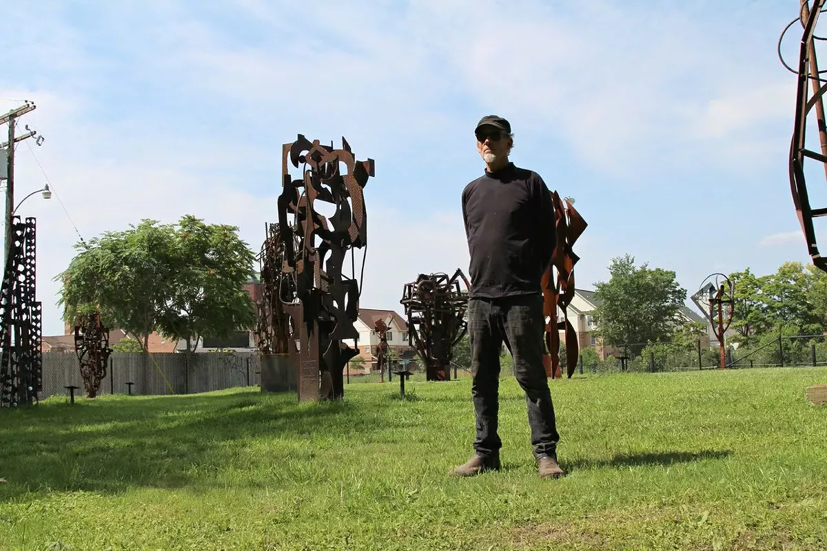 Image: Robert Sestok unveils the enormous City Sculpture Park