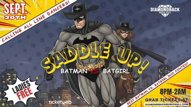 Image: Saddle Up: Batman vs. Batgirl