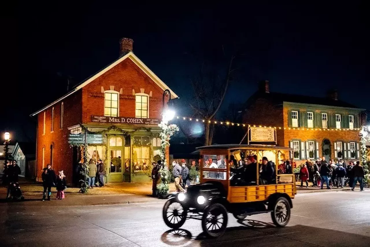 Visit Holiday Nights at Greenfield Village Take a wintry spin in a Model T, ride in a carriage, listen to the carolers, or enjoy all the other holiday activity happening in Dearborn's Greenfield Village. For more information, see thehenryford.org.