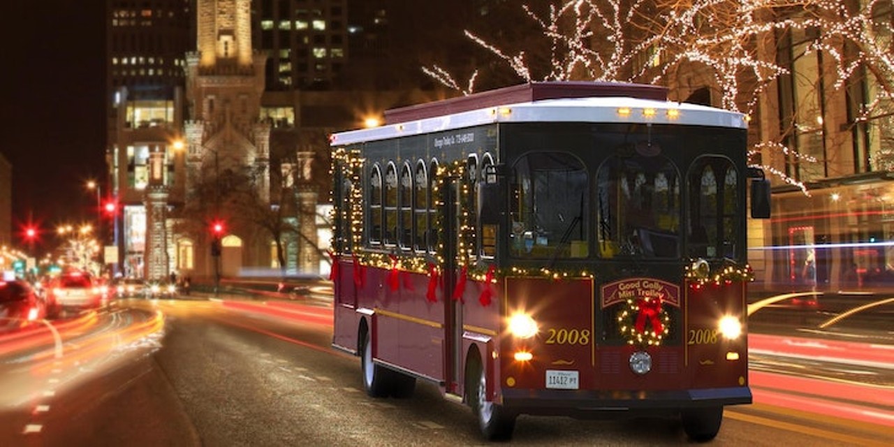 Grab a bottle and take a Christmas Light Trolley Tour
What better way to view lights than a BYOB Christmas light tour on a trolley through the city? Journey by trolley viewing light displays in Rochester, the Detroit Zoo, and downtown Detroit.
For tickets and trolley information, see eventbrite.com.