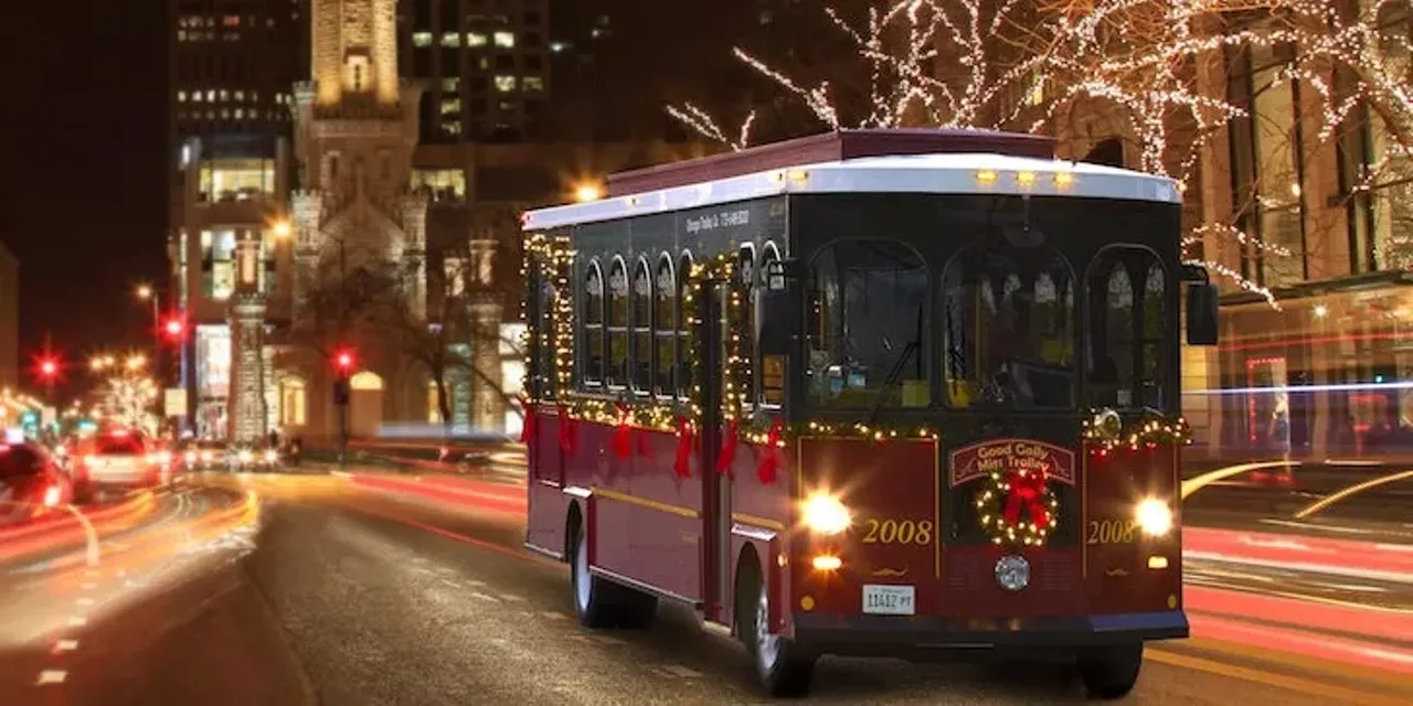 Grab a bottle and take a Christmas Light Trolley Tour What better way to view lights than a BYOB Christmas light tour on a trolley through the city? Journey by trolley viewing light displays in Rochester, the Detroit Zoo, and downtown Detroit. For tickets and trolley information, see eventbrite.com.