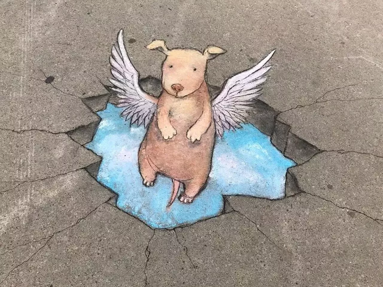 Image: See all of the adorable 3D chalk art made by this Michigan artist