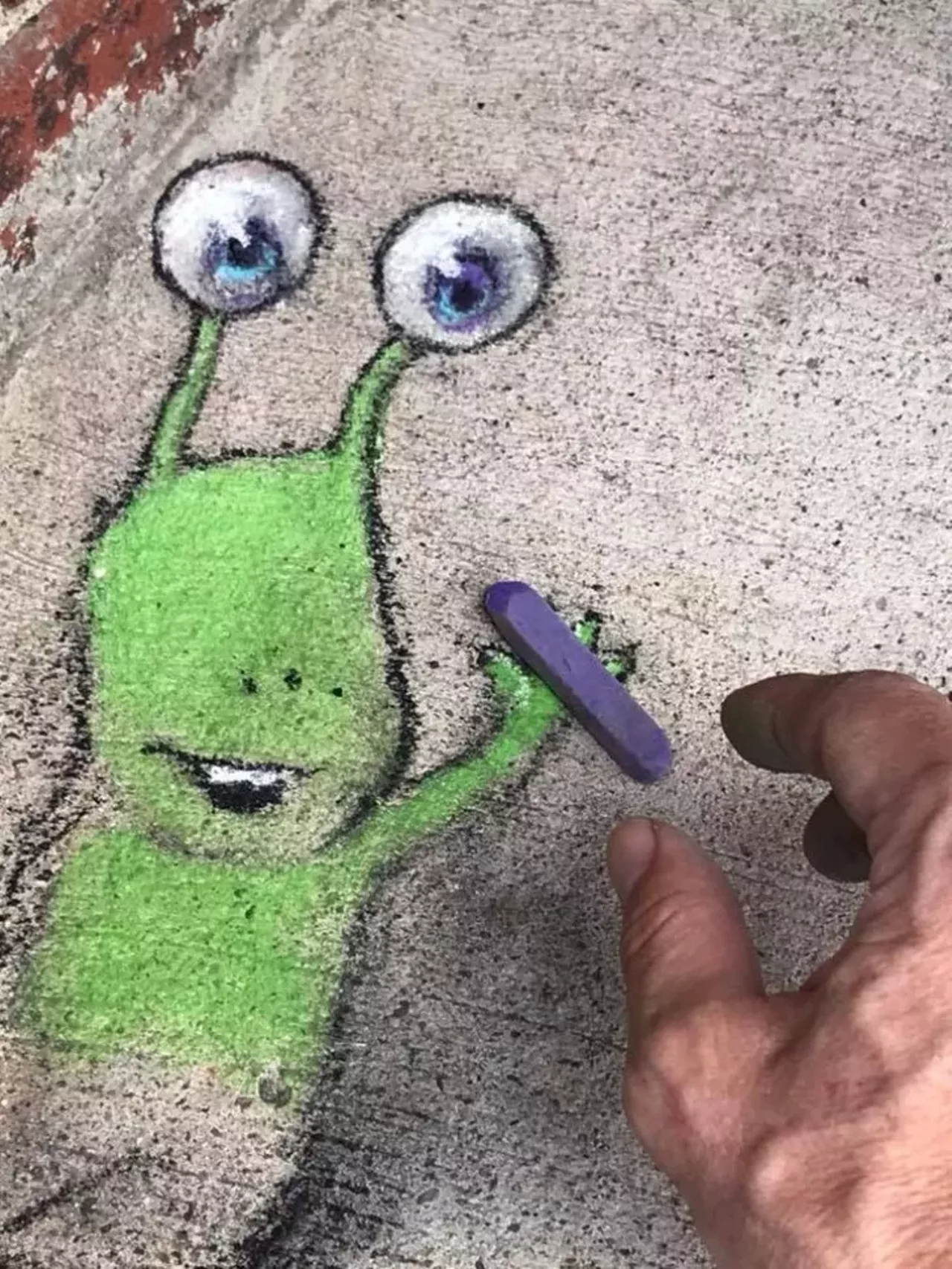 Image: See all of the adorable 3D chalk art made by this Michigan artist