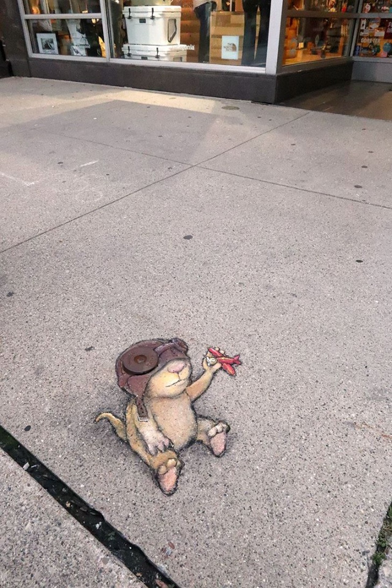 See all of the adorable 3D chalk art made by this Michigan artist